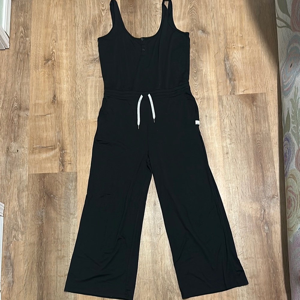 Vuori Black Sleeveless Jumpsuit